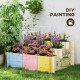 3 Tier Raised Garden Bed with 9 Grow Grids and Bed Liner for Garden, Outdoor to Vegetables, Flowers, Natural