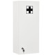 Wall Mount Medicine Cabinet, 5-tier Lockable Bathroom Cabinet with 2 Keys and Adjustable Shelves, White