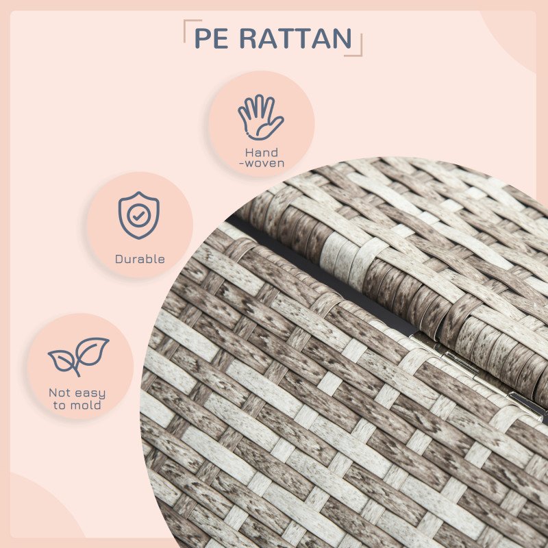 Wicker Pet House Dog Bed for Indoor/Outdoor Rattan Furniture with Cushion