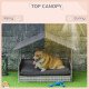 Wicker Pet House Dog Bed for Indoor/Outdoor Rattan Furniture with Cushion