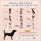 Wicker Pet House Dog Bed for Indoor/Outdoor Rattan Furniture with Cushion