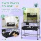 Small Animal Cage Deluxe Pet Habitat Rolling Rabbit Hutch for Bunny Guinea Pig Pet Mink Chinchilla