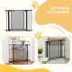 29.5"-40.6" Metal Pet Gate, Dog Gate with Auto Closing Door, Double Locking, for Doorways, Stairs, Hallways, Black