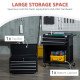 6-Drawer Tool Chest Set with 4 Wheels, Lockable Rolling Tool Box and Storage Cabinet for Garage Factory Workshop, Black