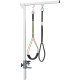 Adjustable Pet Grooming Arm, with Clamp, Haunch Holders & Grooming Loop - Sliver