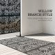 Metal Outdoor Privacy Screen, Decorative Outdoor Divider with Stand and Expansion Screws, Freestanding Privacy Panel for Garden Deck Pool Hot Tub, Willow Branch Style