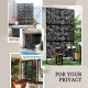 Metal Outdoor Privacy Screen, Decorative Outdoor Divider with Stand and Expansion Screws, Freestanding Privacy Panel for Garden Deck Pool Hot Tub, Willow Branch Style