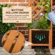 Raised Garden Bed with Trellis, Wooden Raised Planter Box with Corner Trellis, Outdoor Garden Bed for Patio & Balcony