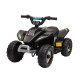 Kids Ride-On ATV, 6V Battery Powered Quad Car with Forward/Reverse Switch, for Boys and Girls 18–36 Months, Black