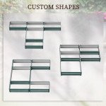 Steel Raised Garden Bed, Set of 5 Large Box Planters for Outdoor Plants Vegetables Flowers Herbs, 8x8x1ft, Green