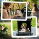 Foldable Pet Stroller with Universal Front Wheels, Shock Absorber, Dog Cat Carriage for Large & Medium Dogs, Dark Grey