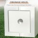 Set of 2 Tall Planters with Drainage Holes, 22" / 18" Outdoor Flower Pots for Patio, Yard, Garden, White