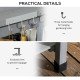Potting Bench Table Garden Work Bench Workstation with Drawer, Removable Sink and Hooks, 45.3" x 17.7" x 48.4", Grey