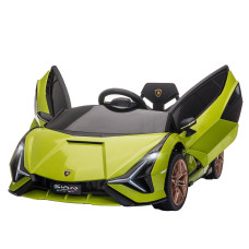 12V Battery-Powered Kids Electric Ride-On Car with Parental Remote Control, Music, Lights, MP3, Green
