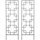 2 Pack Garden Trellis for Climbing Plants, Outdoor Metal Grid Panels for Roses, Vine Flower, Cucumber, Clematis, 72" Tall
