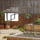 2 Pack Garden Trellis for Climbing Plants, Outdoor Metal Grid Panels for Roses, Vine Flower, Cucumber, Clematis, 72" Tall