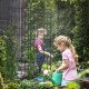 2 Pack Garden Trellis for Climbing Plants, Outdoor Metal Grid Panels for Roses, Vine Flower, Cucumber, Clematis, 72" Tall