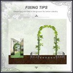 7FT Metal Garden Arch with 2 Planter Boxes, Decorative Outdoor Walkway Arbor for Climbing Vine Plants for Patio Backyard Lawn Party Ceremony, Dark Grey