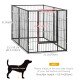 6 Panel 32.5" - 59" x 32" Dog Playpen, Heavy Duty Pet Playpen for Indoor Outdoor, Small and Medium Dogs