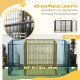 6 Panel 32.5" - 59" x 32" Dog Playpen, Heavy Duty Pet Playpen for Indoor Outdoor, Small and Medium Dogs