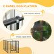 6 Panel 32.5" - 59" x 32" Dog Playpen, Heavy Duty Pet Playpen for Indoor Outdoor, Small and Medium Dogs