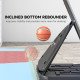 Soozier Outdoor Portable Basketball Hoop and Stand with Backboard Weighted Base Wheels, 115.4"-137.8" Height Adjustable