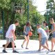 Soozier Outdoor Portable Basketball Hoop and Stand with Backboard Weighted Base Wheels, 115.4"-137.8" Height Adjustable