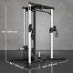Soozier Multifunctional Home Gym Machine with Pull Up Bar, 15-Position Adjustable Strength Training Workout Station