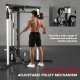 Soozier Multifunctional Home Gym Machine with Pull Up Bar, 15-Position Adjustable Strength Training Workout Station