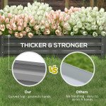 Galvanized Raised Garden Bed, Outdoor Planter Box for Vegetables, Flowers, Herbs, 4' x 2' x 1', Light Grey