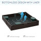Kids Outdoor Sandbox with Canopy, Bottom Fabric Liner, Brown
