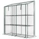 Portable Mini Greenhouse Green House with 3 Tier Shelves, Reinforced Cover, Roll-up Doors, 56.3" x 18.1" x 59.4"