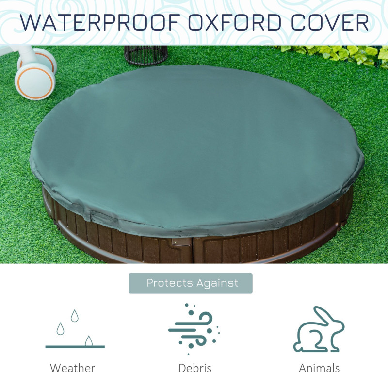 Kids Outdoor Sandbox with Cover Waterproof Oxford Canopy, Bottom Fabric Liner, Children Playset for 3-12 years old, Backyard, Brown