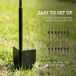7 Pack Garden Fencing for Yard, Decorative Fence Panels as Flower Edging, Black