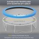 Soozier 14ft Trampoline Replacement Pad Trampolining Replacement Jump Bounce Exercise GYM Pad Only Light Blue
