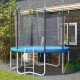 Soozier 14ft Trampoline Replacement Pad Trampolining Replacement Jump Bounce Exercise GYM Pad Only Light Blue