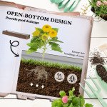 8'x2'x1' Galvanized Raised Bed, Large Elevated Planter Box for Growing Flowers, Herbs and Vegetables, Dark Brown
