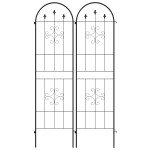 Metal Trellis Set of 2, Garden Trellis for Climbing Plants Support Frames, Arrow Design