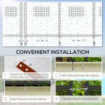 4-Panel Swimming Pool Fence, Aluminium Rustproof Pool Fencing, 4' x 12', Black