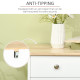 Modern Sideboard, Buffet Cabinet with Storage Cabinets, Drawers and Adjustable Shelves for Living Room, White