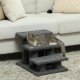 3 Tier Pet Stairs Dog Cat Step Scratch Post Furniture, Dark Grey