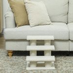 18" 3 Tier Pet Stairs Dog Cat Step Scratch Post Furniture, Beige