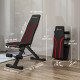 Soozier Adjustable Weight Bench, Foldable Workout Bench with Multi-Angle Seat and Back, Flat or Incline Bench for Home Gym