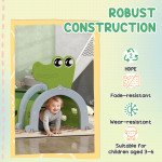Qaba Crocodile Design Tunnel for Kids to Crawl Through, for 3-6 Years, Green