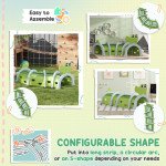 Qaba Crocodile Design Tunnel for Kids to Crawl Through, for 3-6 Years, Green