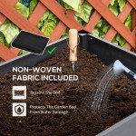 Raised Garden Bed, Elevated Planter Box, 47"x24"x29" with Legs, Metal Frame, Wooden Planter Pot for Backyard, Patio to Grow Vegetables, Herbs, and Flowers, Grey
