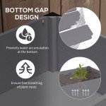 Raised Garden Bed, Elevated Planter Box, 47"x24"x29" with Legs, Metal Frame, Wooden Planter Pot for Backyard, Patio to Grow Vegetables, Herbs, and Flowers, Grey