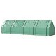 Portable Mini Greenhouse Tunnel Growing Tent Plants Flower Warm House w/ Zippered Roll-up Doors, Green