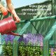 Portable Mini Greenhouse Tunnel Growing Tent Plants Flower Warm House w/ Zippered Roll-up Doors, Green
