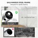 Walk-in Tunnel Greenhouse with Galvanized Steel Frame and Windows, Garden Planting Warm House, 13' x 10' x 6.5' , White